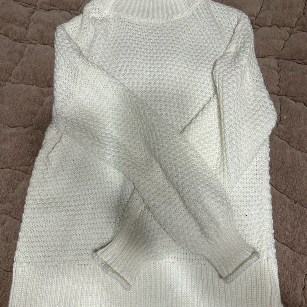 Cozy White Knit Sweater